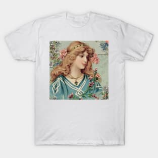 Victorian woman classic painting vintage T-Shirt